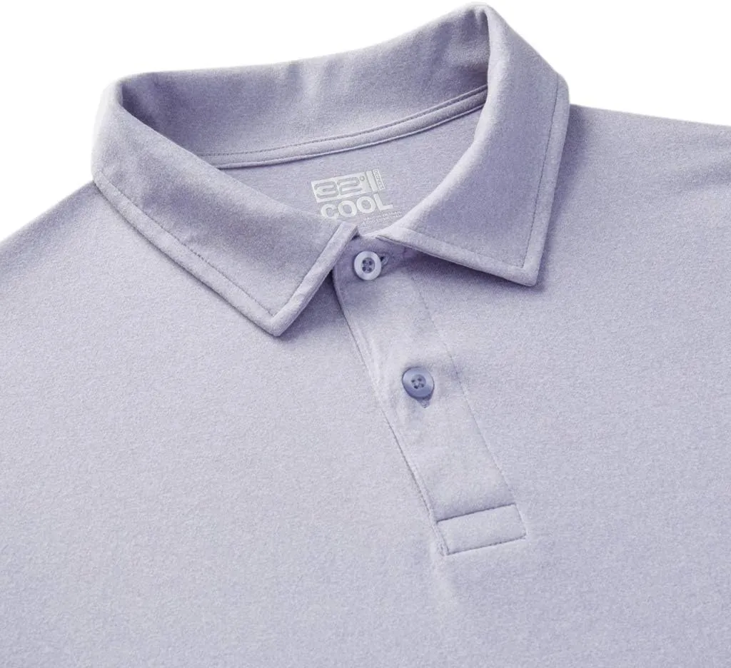 32 Degrees Men's Cool Classic Polo| Slim Fit | Moisture Wicking | 4-Way Stretch |Golf | Tennis