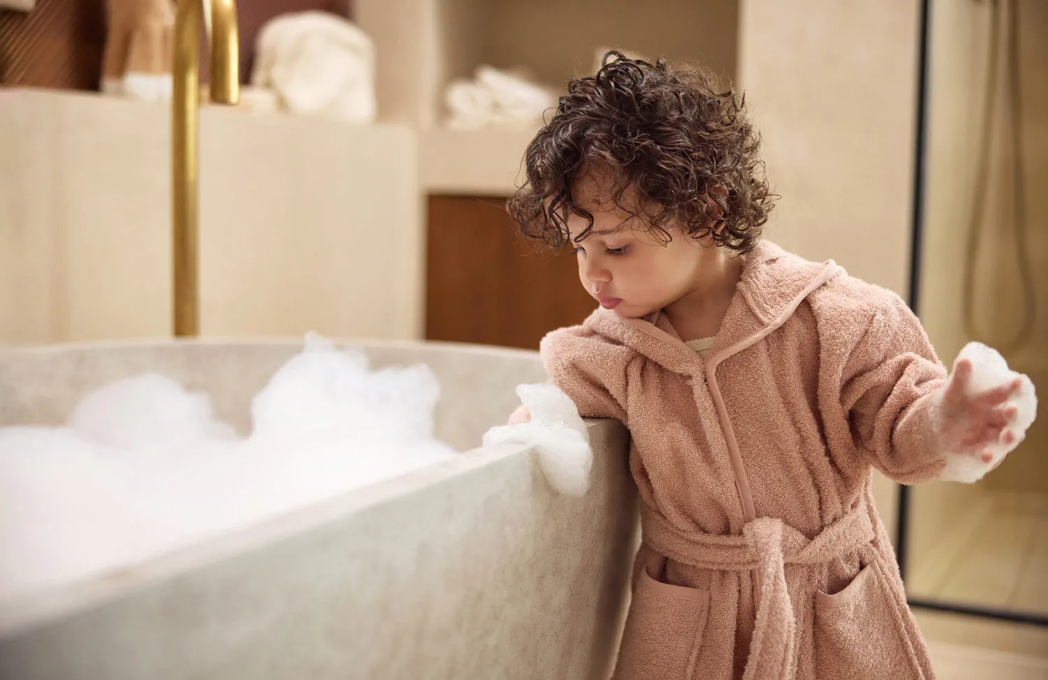 Bathrobe 1-2 year - Wild Rose
