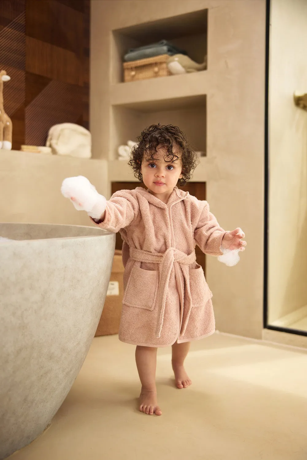 Bathrobe 1-2 year - Wild Rose