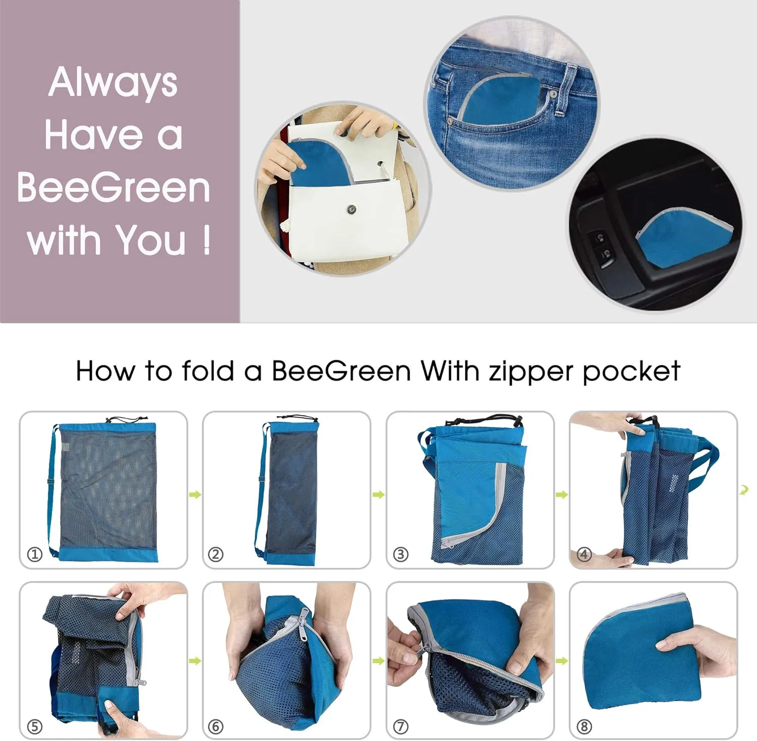 BeeGreen Drawstring Backpack for Men Women Athletic Gym Sports Workout Beach Swim 