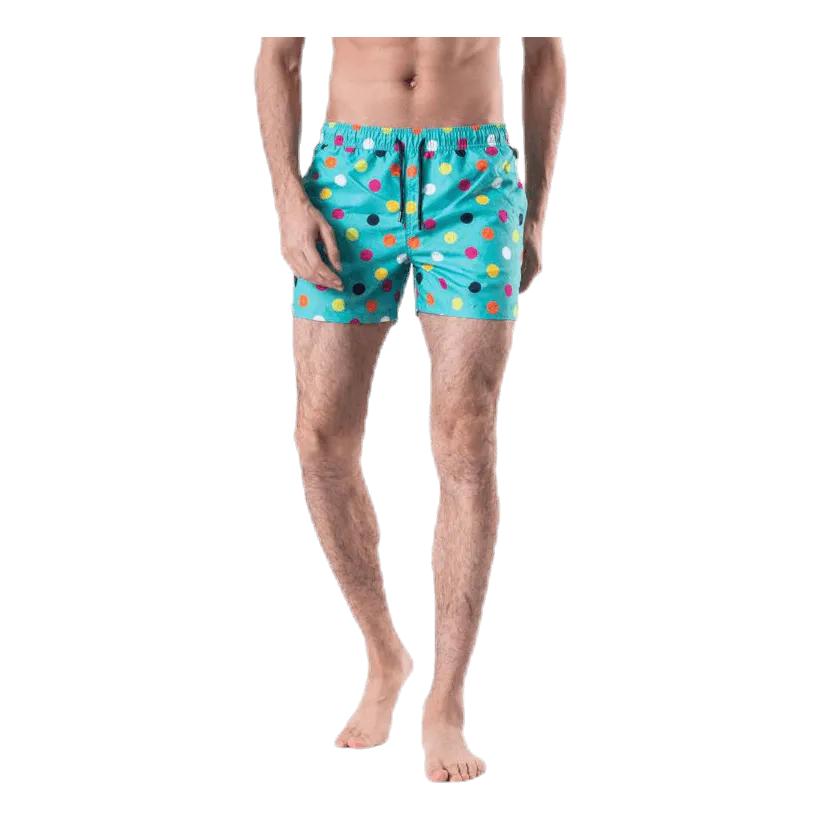 Big Dot Swim Shorts Green
