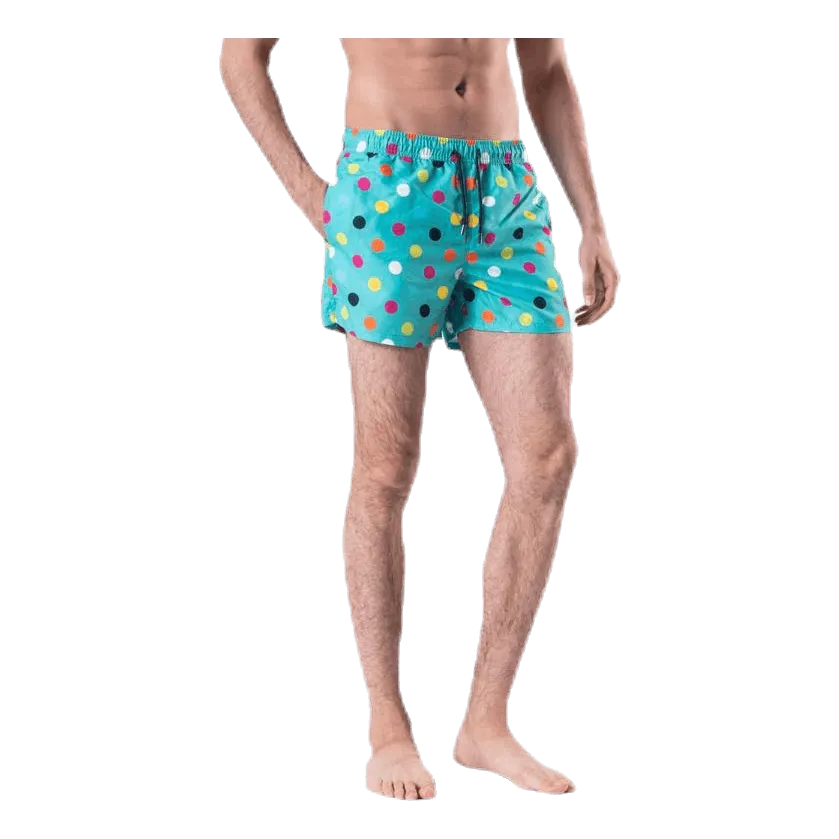 Big Dot Swim Shorts Green