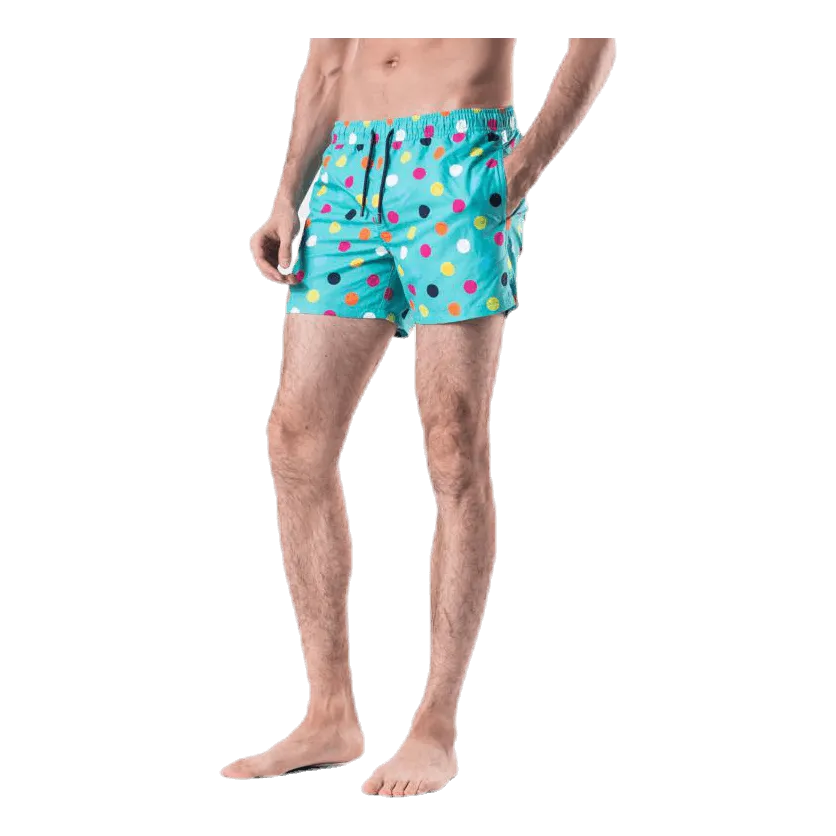 Big Dot Swim Shorts Green