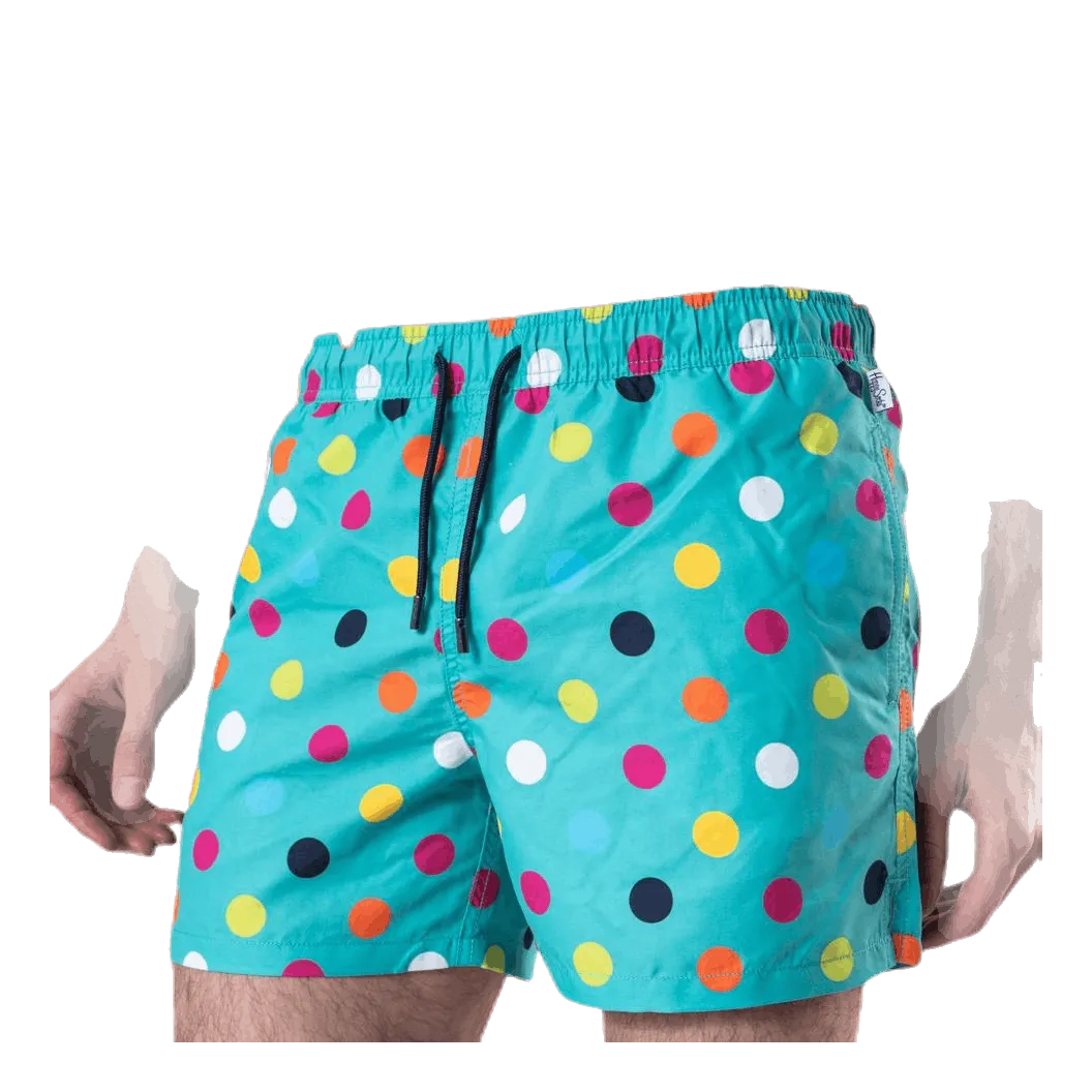 Big Dot Swim Shorts Green