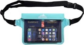 DRLOKPAK Waterproof Waist Bag & Pouch - Fanny Pack Bum Bag with Secret Holder Keeps Your Phone Kindle Wallet Watch & Valuables Dry - Perfect for Surf Canoe Swim Snorkel Dive Beach Pool(Lime Green)