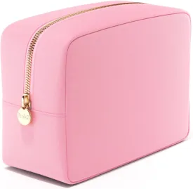 Embla Makeup Bag Travel Cosmetics Pouch and Toiletry Bag, Nylon Zipper Pouch Purse, Cute Make Up Organizer Storage Tote for Women Girls, Waterproof Travel Skincare Case, Large Makeup Bags, Ballet Pink