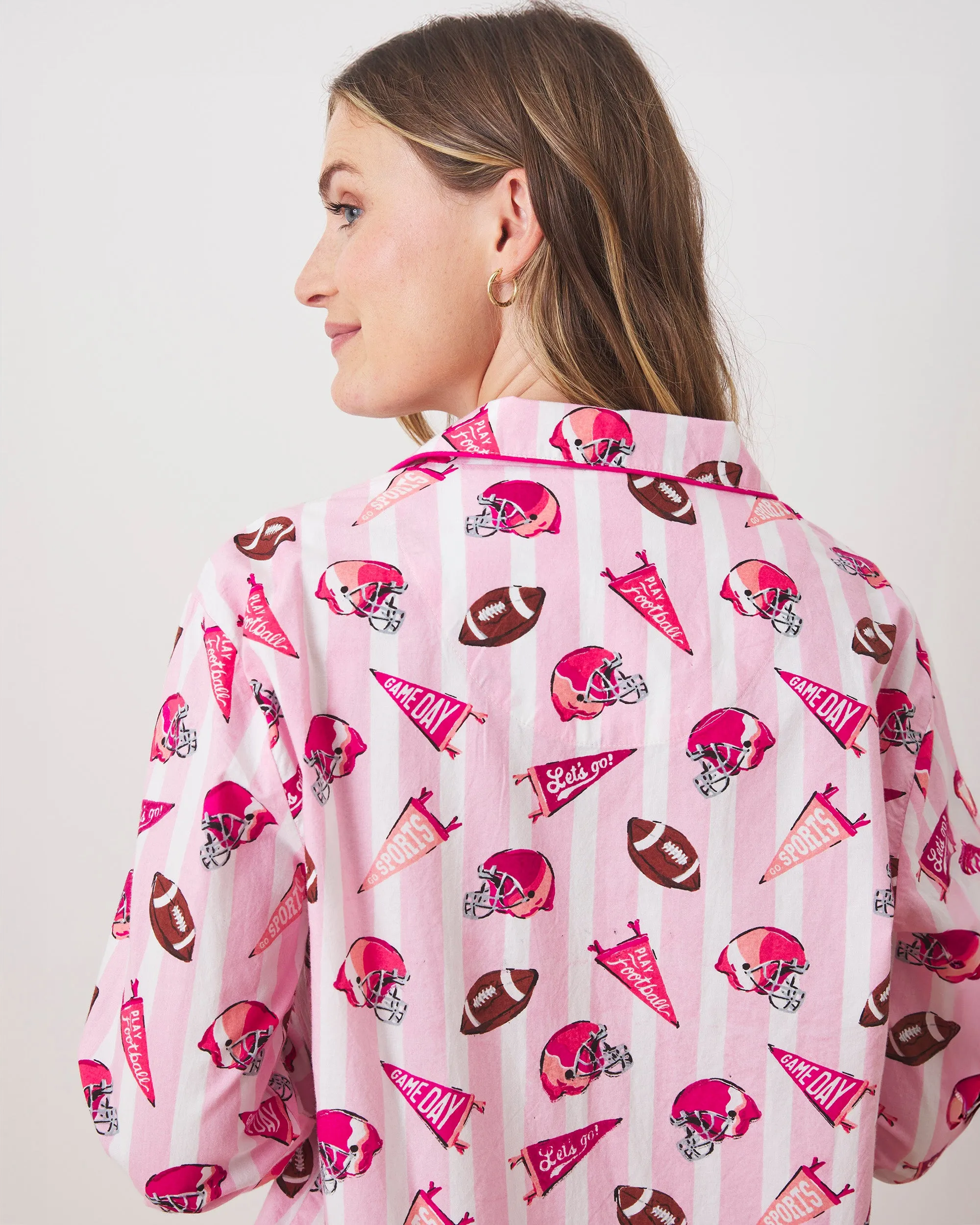 Game Day - Long PJ Set - Powder Puff