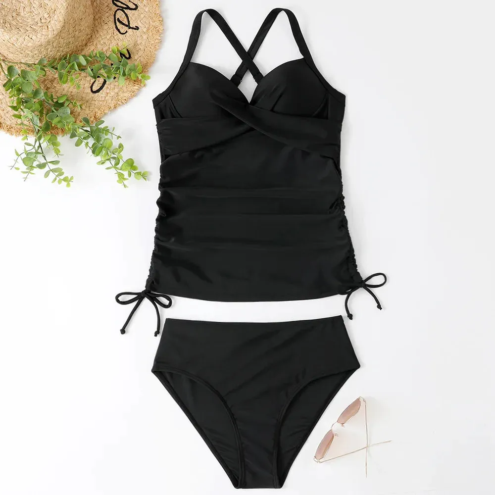 Halter Neck  high waisted bikini set