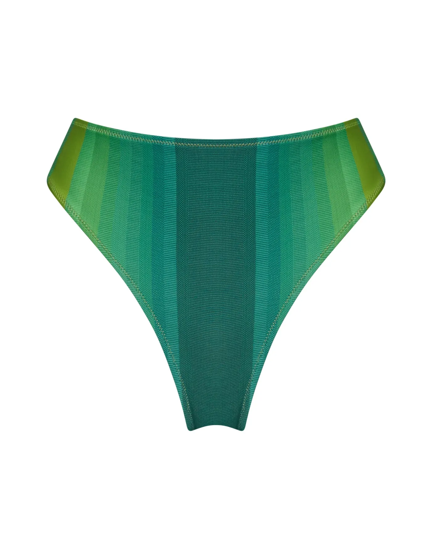 High Waisted Bikini Bottom - Verde