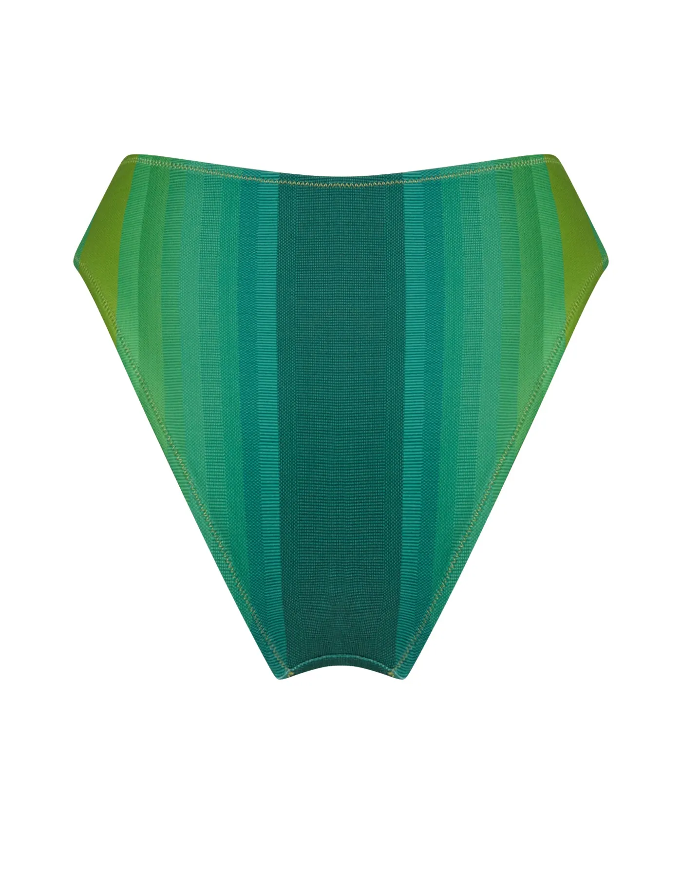 High Waisted Bikini Bottom - Verde