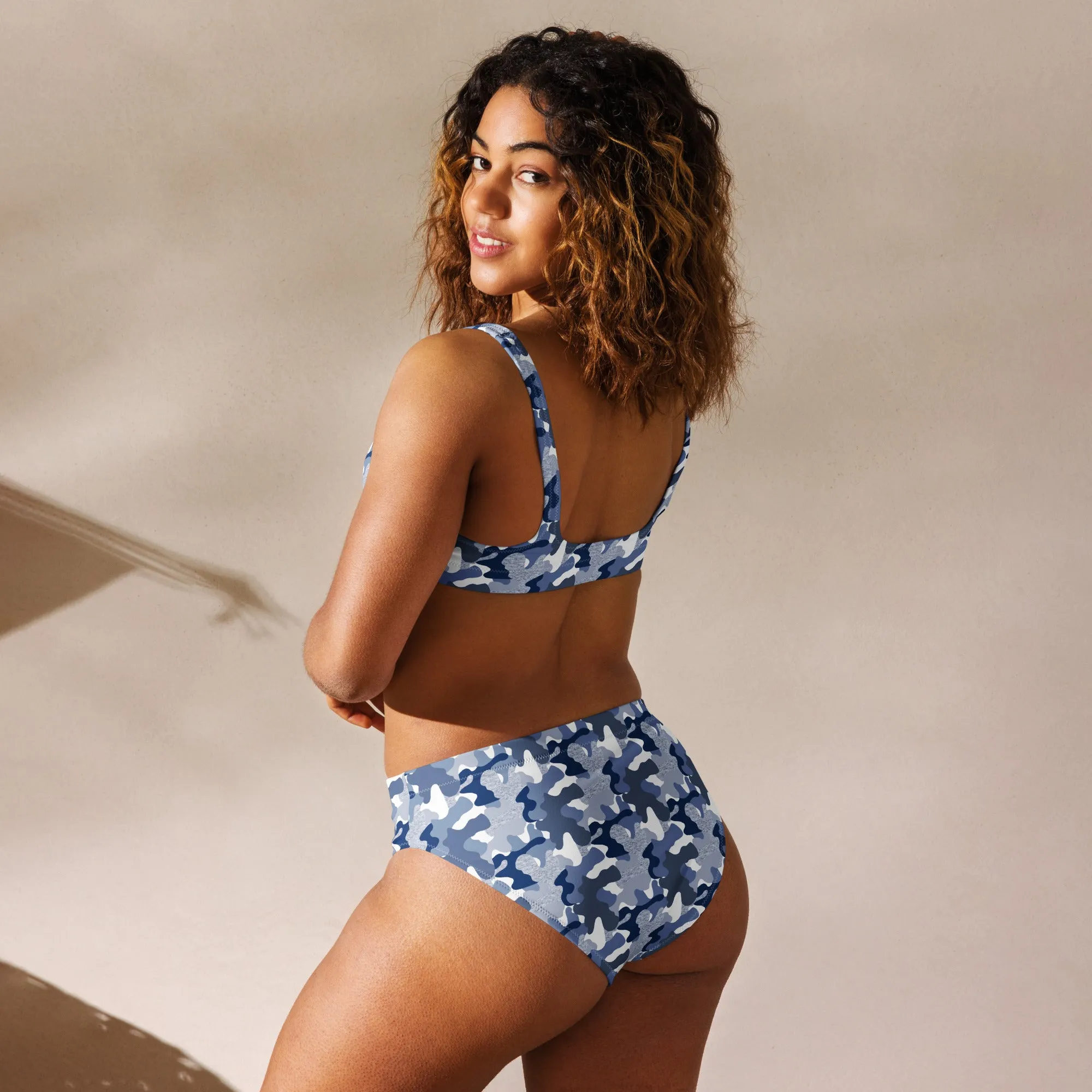 High Waisted Bikini Womens (Glamourange Luxury Bikini High Waisted - 009 Patterns Model)