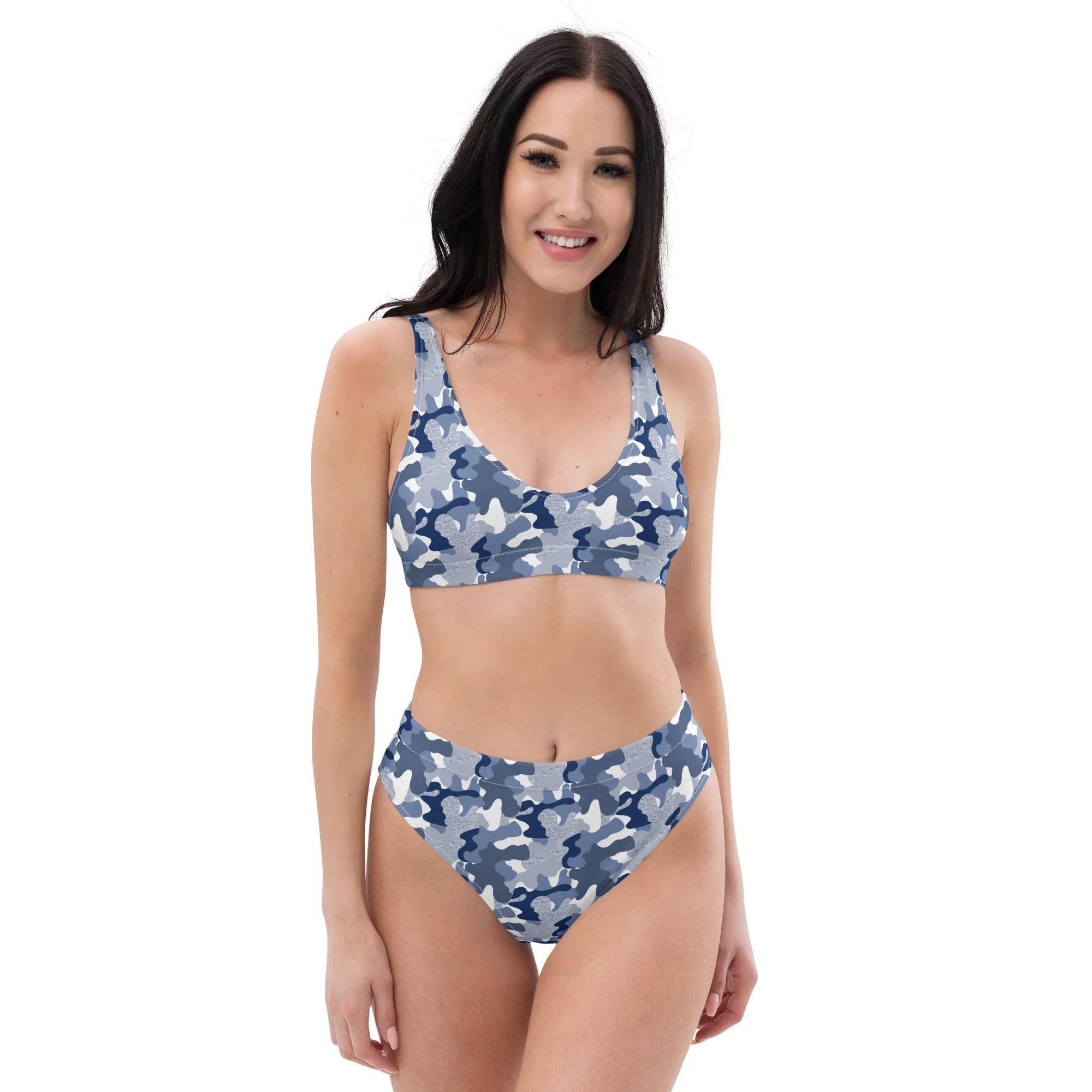 High Waisted Bikini Womens (Glamourange Luxury Bikini High Waisted - 009 Patterns Model)