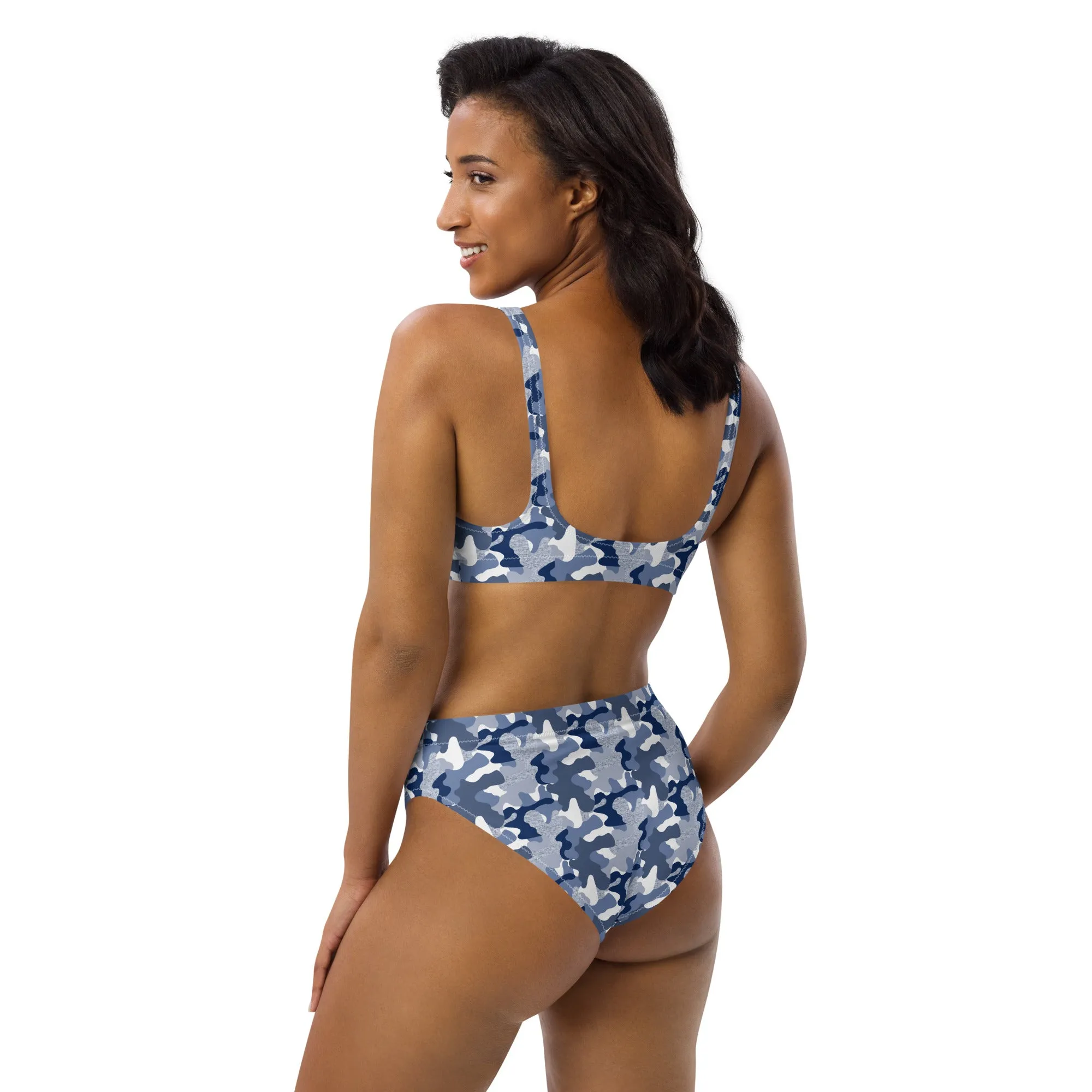 High Waisted Bikini Womens (Glamourange Luxury Bikini High Waisted - 009 Patterns Model)