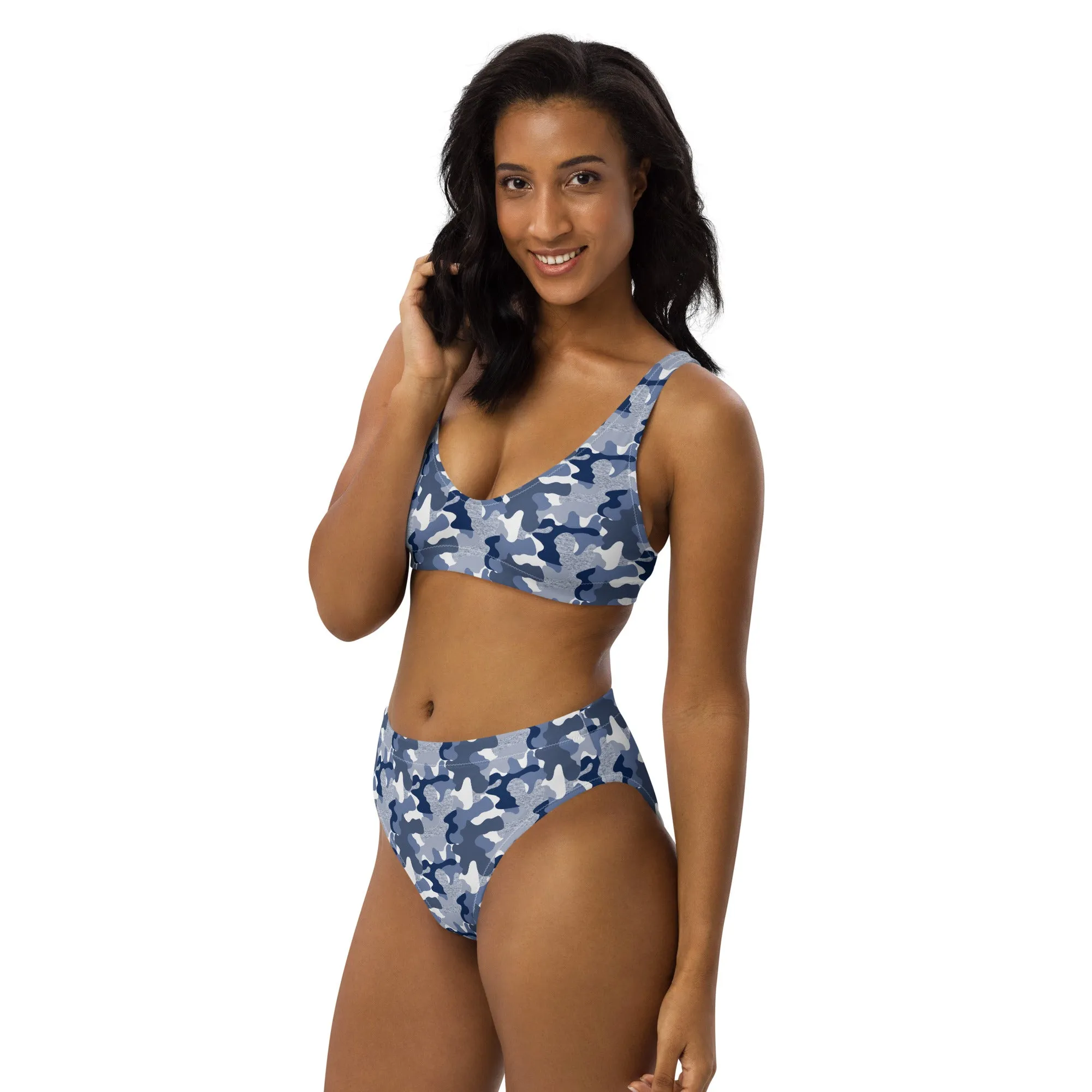 High Waisted Bikini Womens (Glamourange Luxury Bikini High Waisted - 009 Patterns Model)