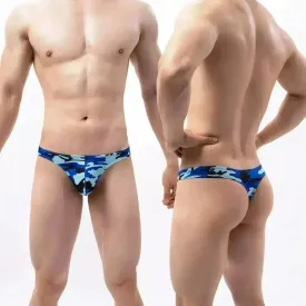 Male Creative Printed Swimming Brief thong Pants underwear