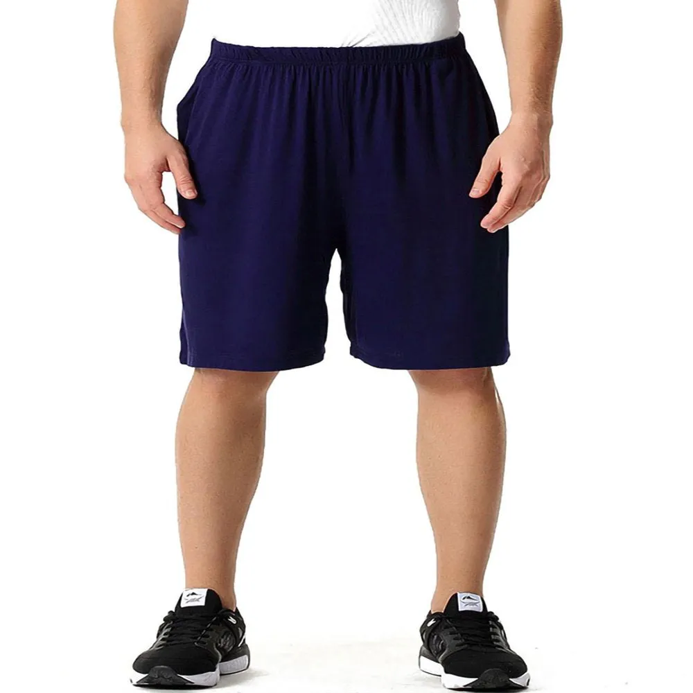 Mens Big and Tall Athletic Jersey Shorts Soft Workout Shorts for Running Gym Training