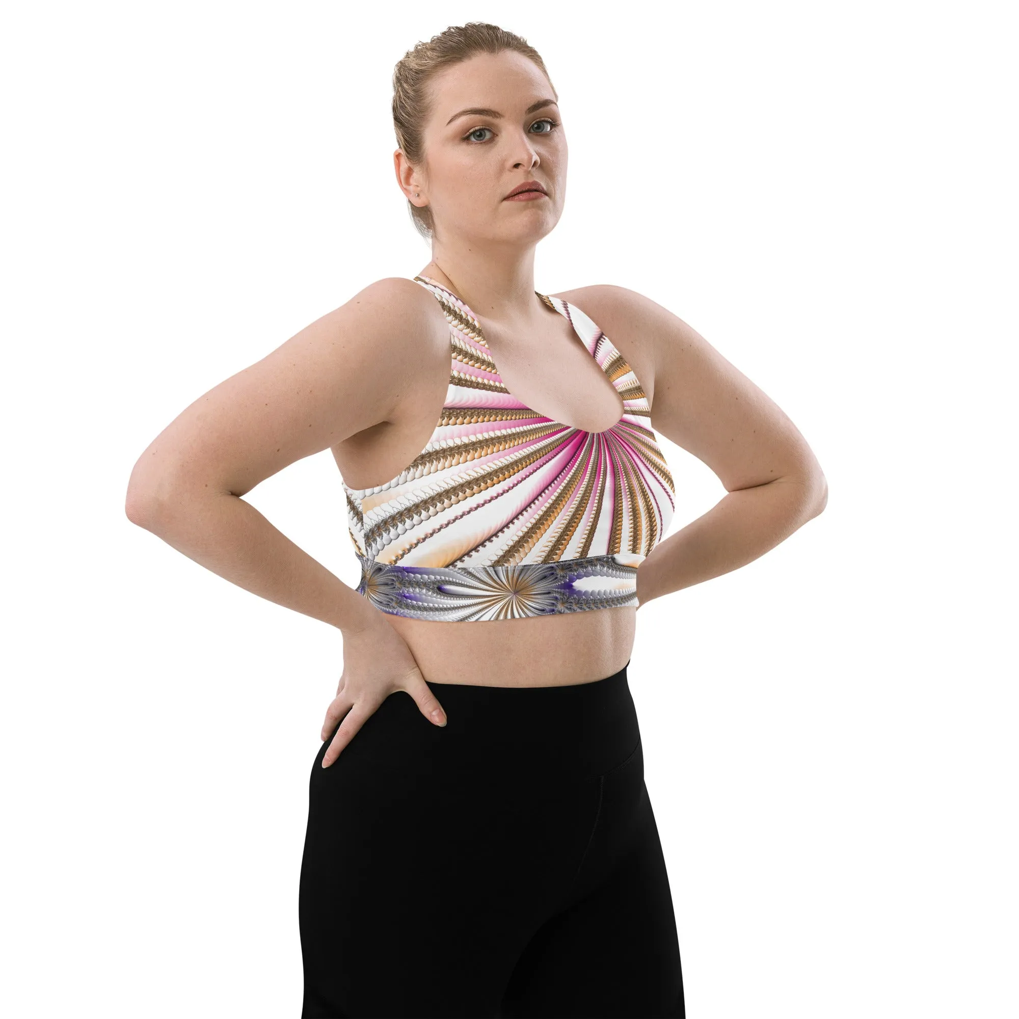 "Morning Bloom" Collection - Longline Sports Bra