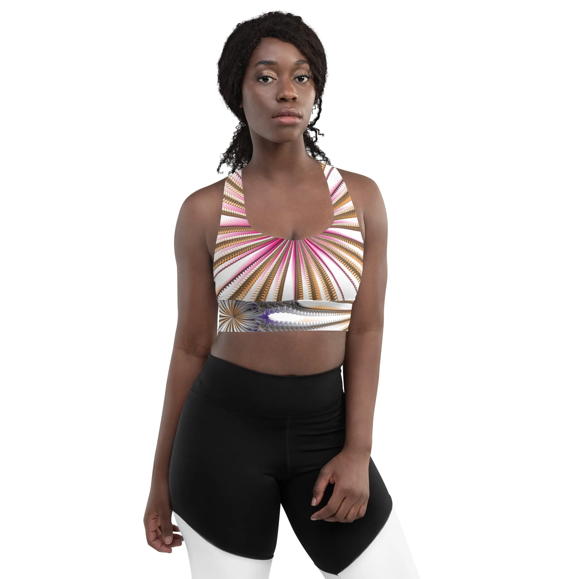 "Morning Bloom" Collection - Longline Sports Bra