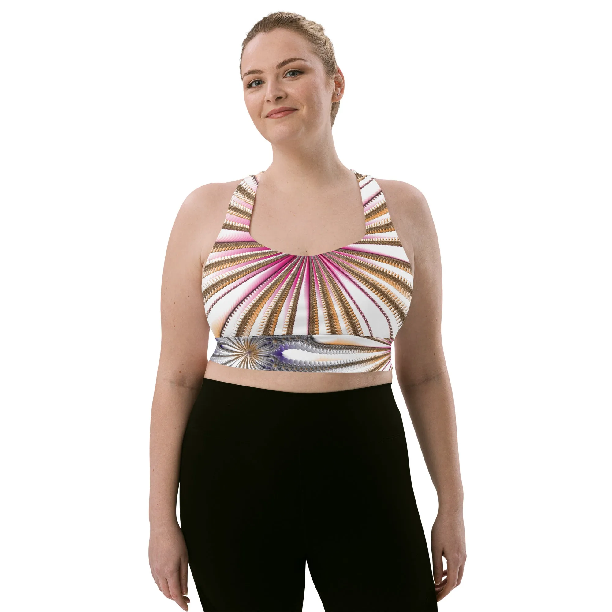 "Morning Bloom" Collection - Longline Sports Bra