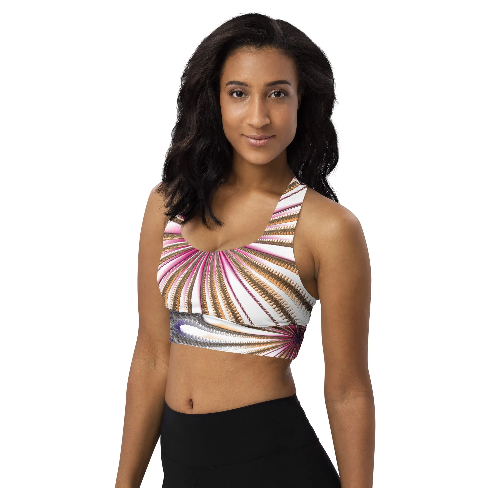 "Morning Bloom" Collection - Longline Sports Bra