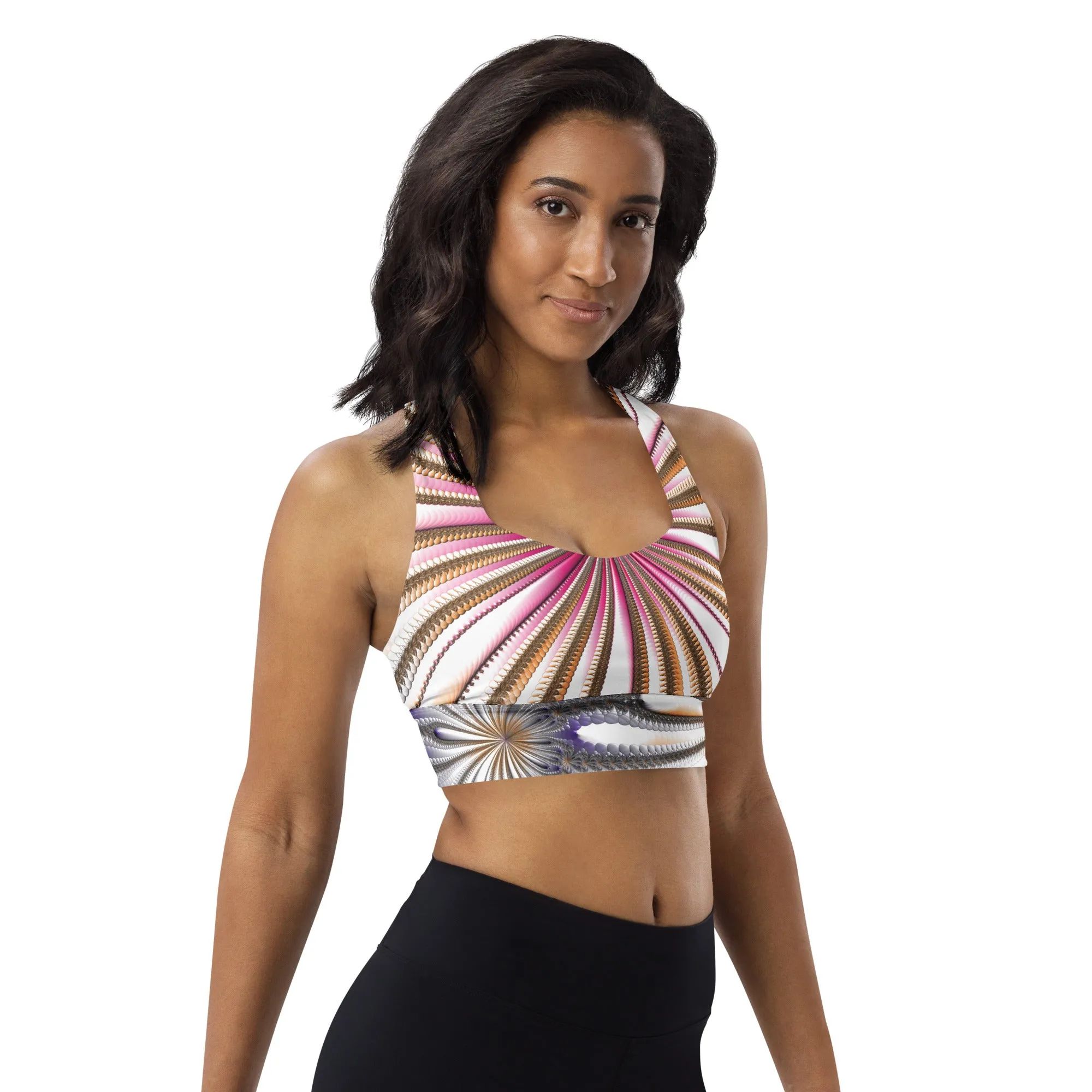 "Morning Bloom" Collection - Longline Sports Bra