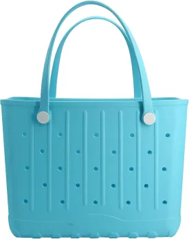 Rubber Beach Bag EVA Waterproof Tote Bags Washable Sand-proof Travel Handbags for Pool Boat Groceries Work Sports