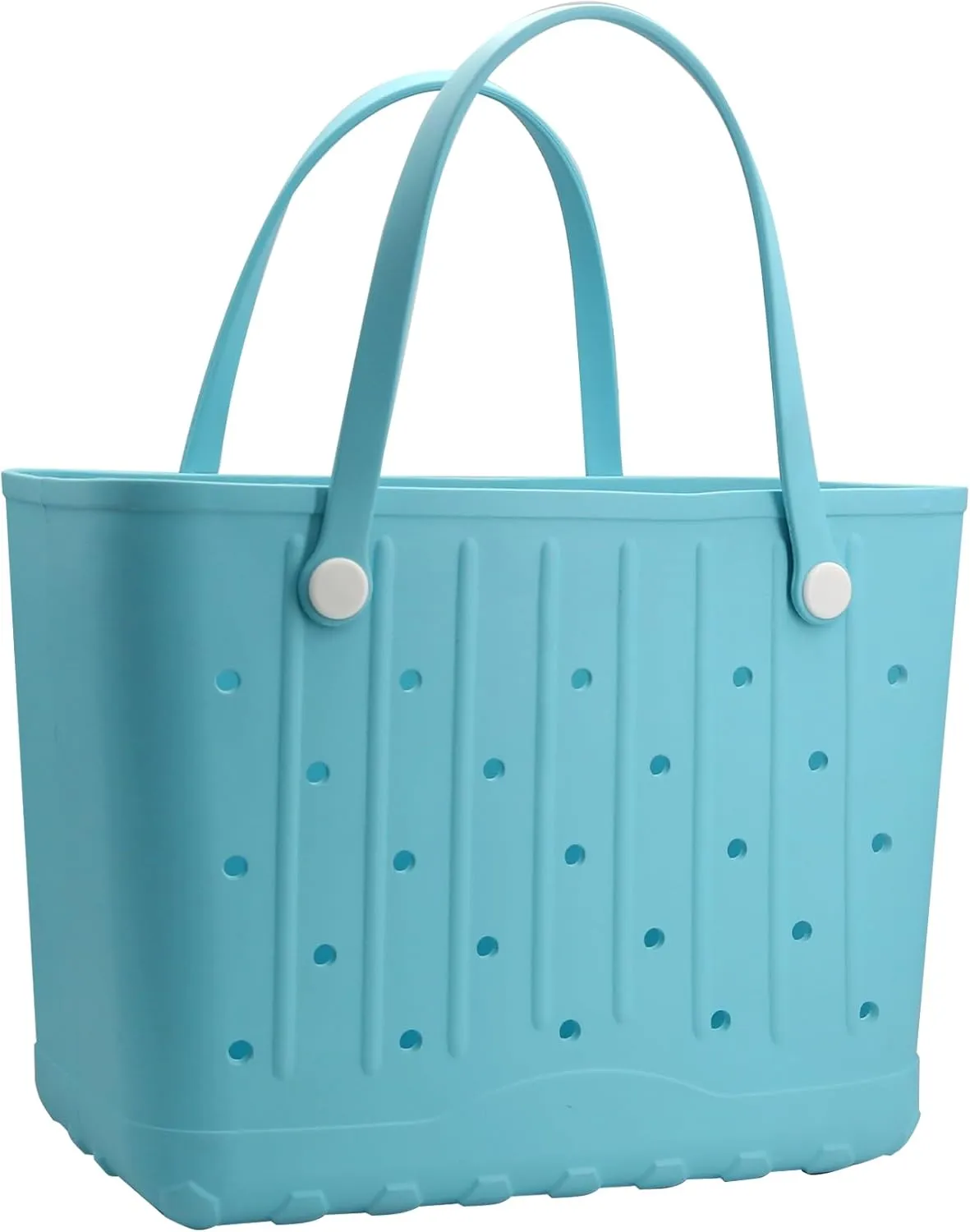 Rubber Beach Bag EVA Waterproof Tote Bags Washable Sand-proof Travel Handbags for Pool Boat Groceries Work Sports
