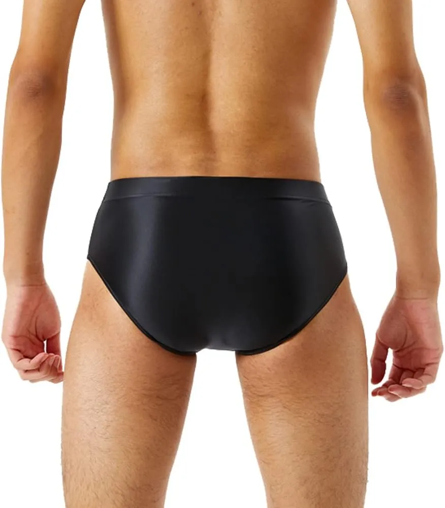 Summer Code Mens Sissy Panties Stretchy Silky Glossy Bikini Briefs Underwear Lingerie Underpants for Men