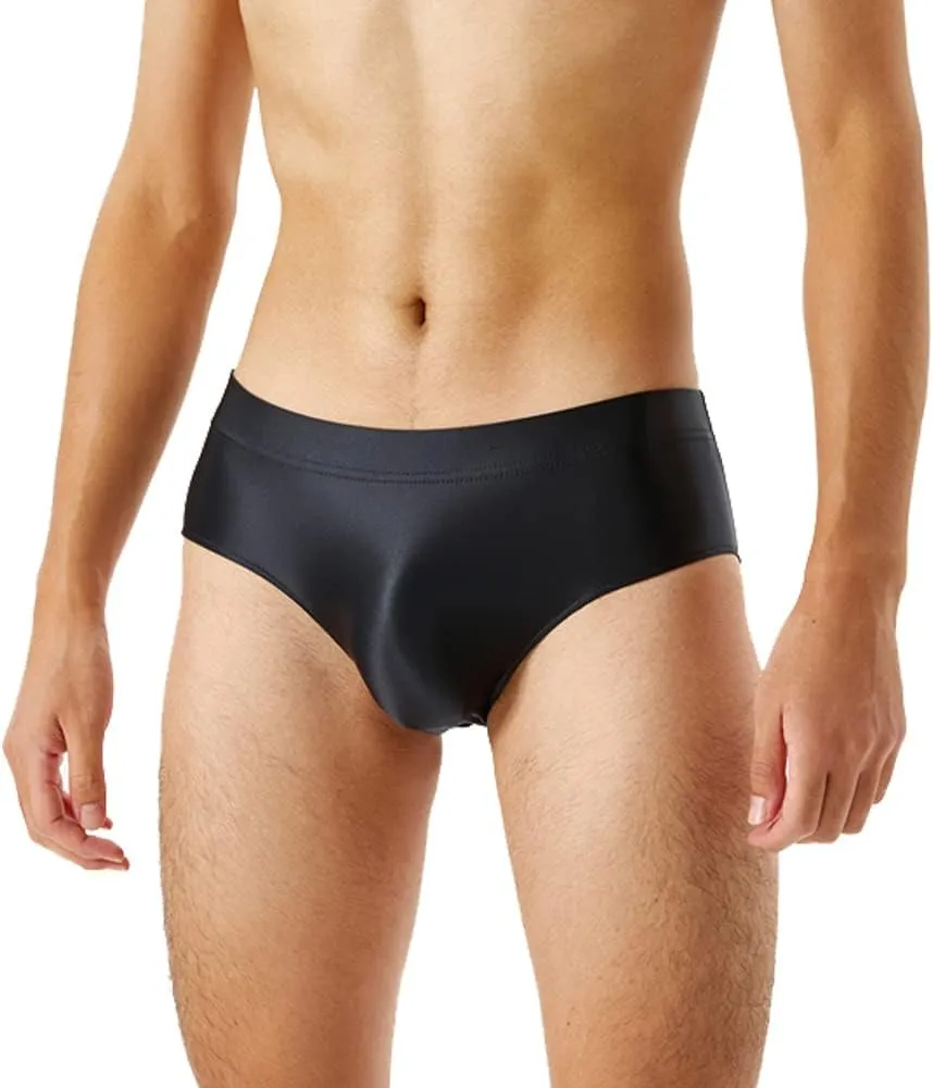 Summer Code Mens Sissy Panties Stretchy Silky Glossy Bikini Briefs Underwear Lingerie Underpants for Men