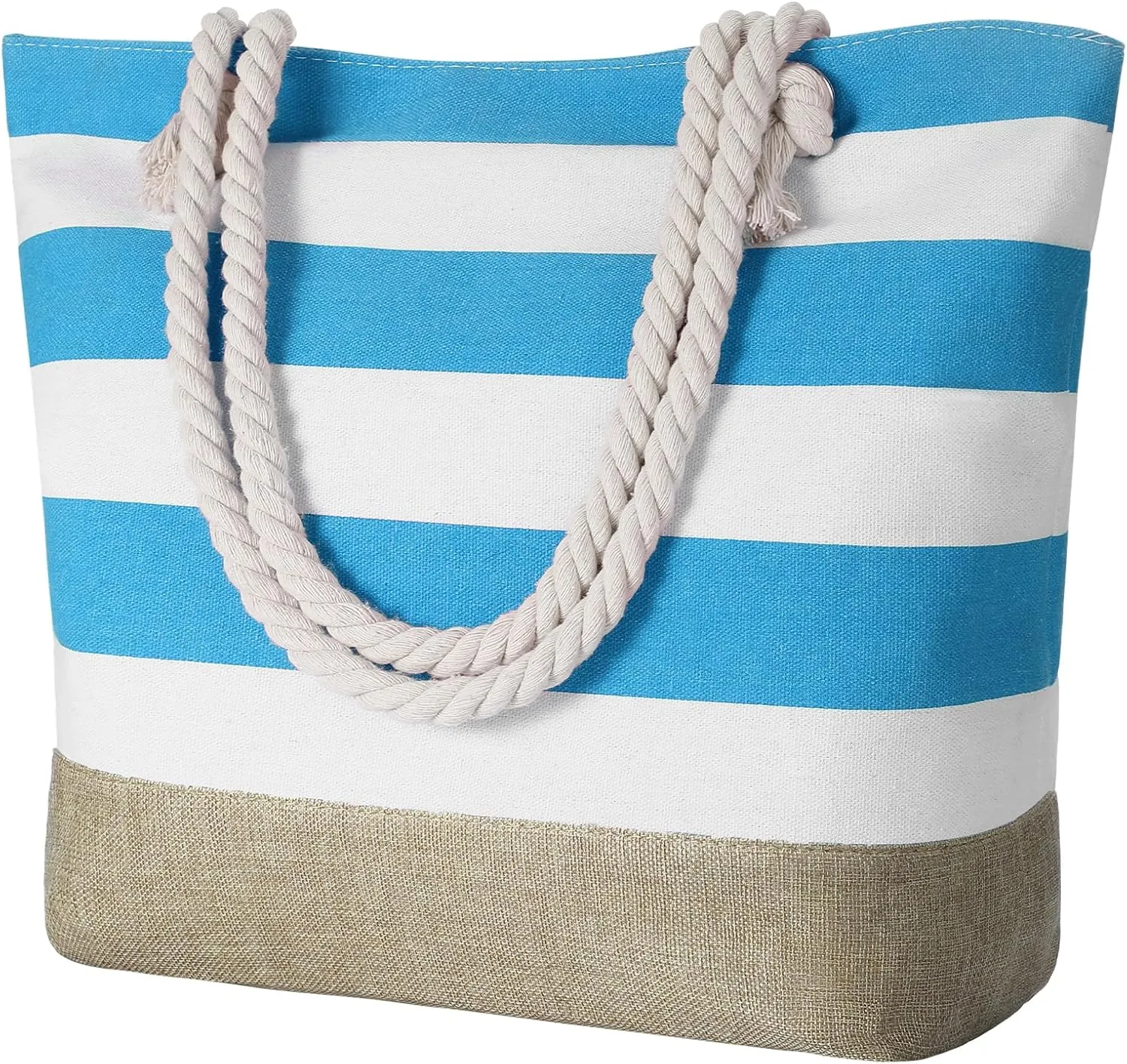 Tavaleu Beach Bags for Women, Large Beach Tote Bag Waterproof Sandproof, Swim Pool Bag with Zipper