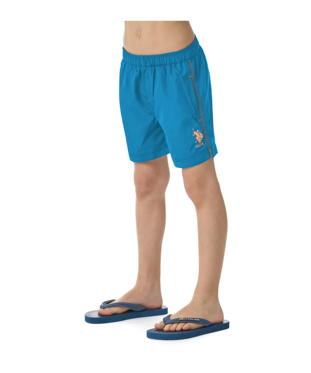 US POLO SWIM SHORTS WITH LOGO