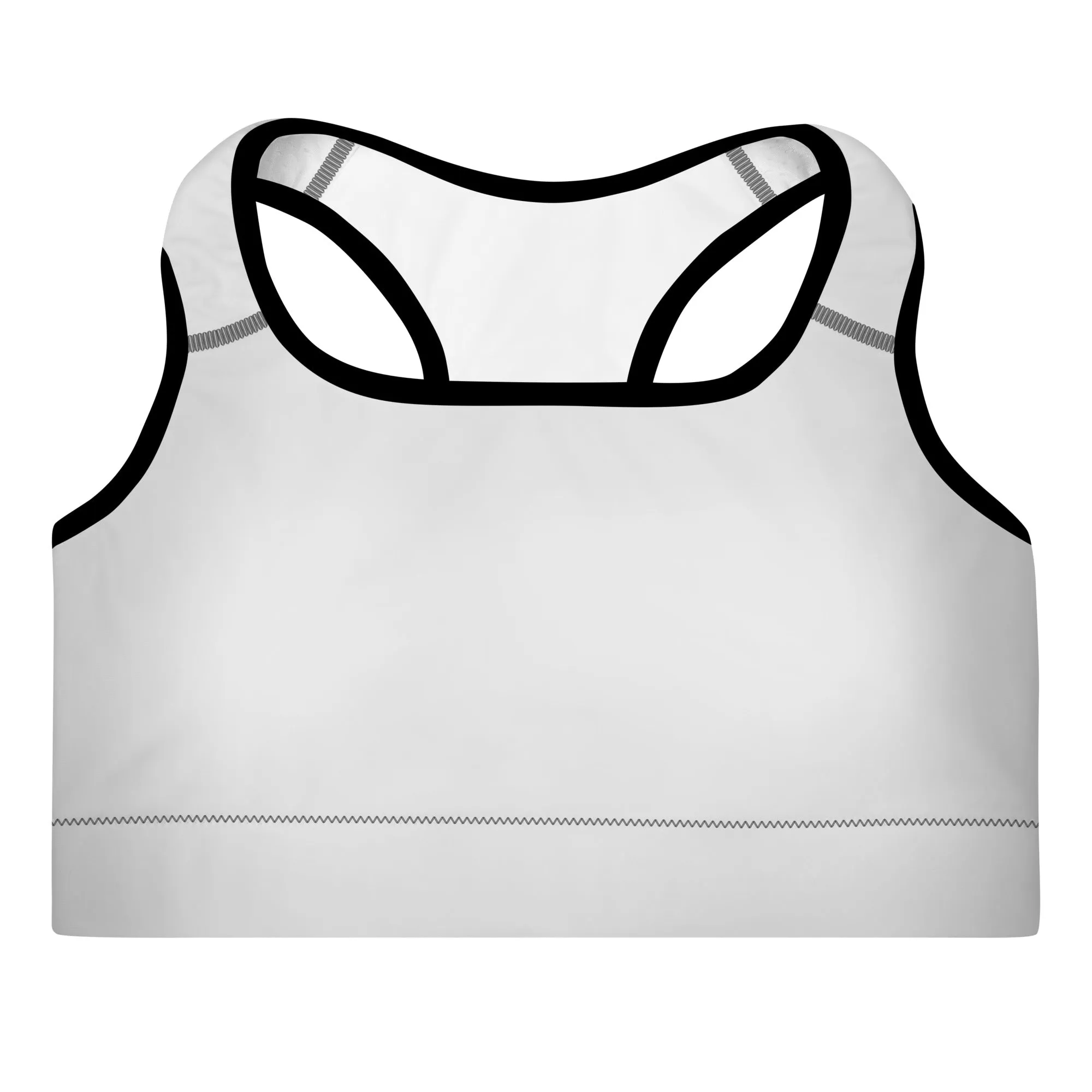 Whisper Grey Padded Sports Bra