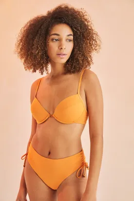 Wide bikini panty and high orange