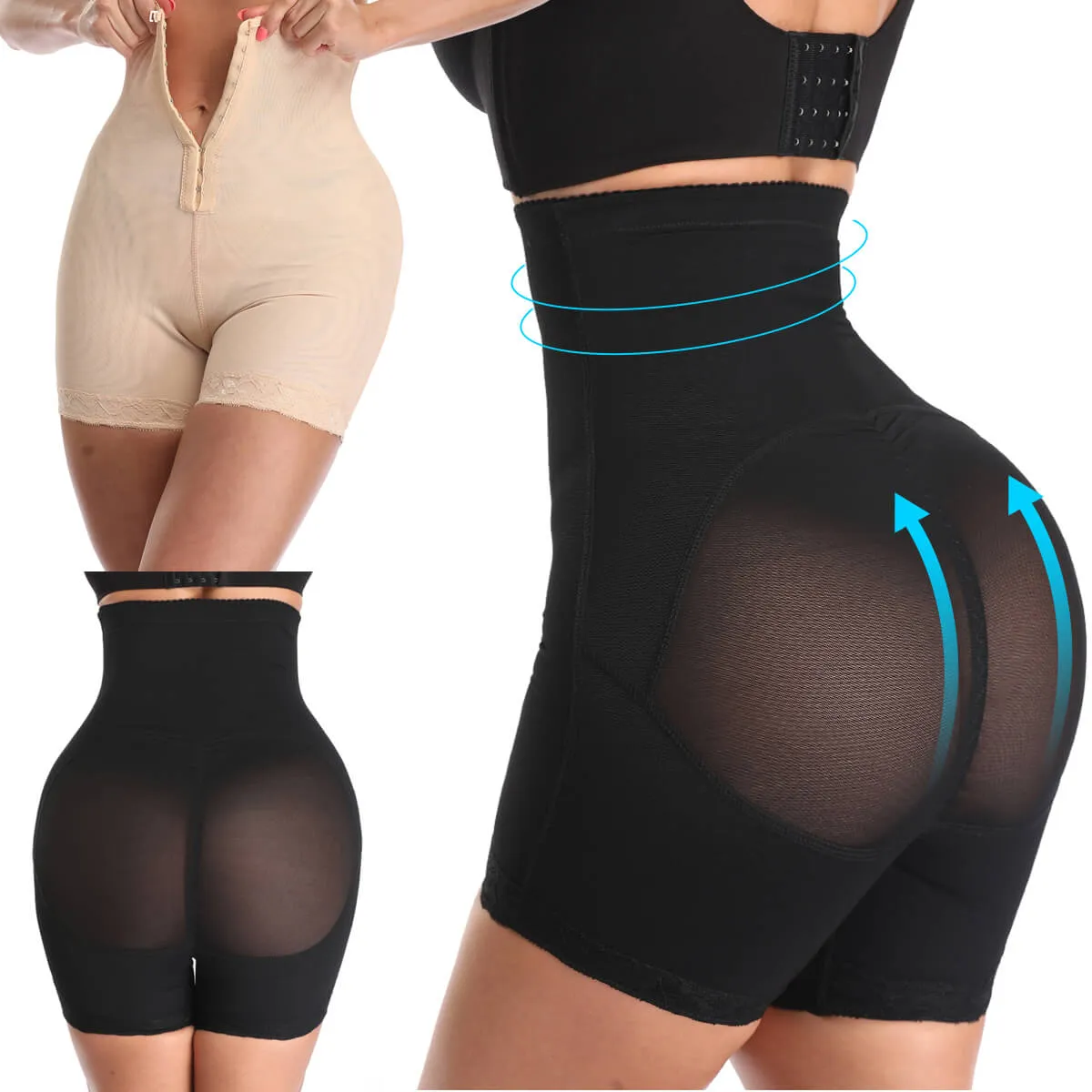 Women Shapewear Thigh Slimmer Butt Lifter High Waist Tummy Control
